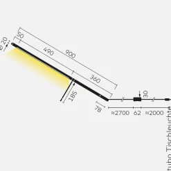 Belux Tubo LED Tischleuchte