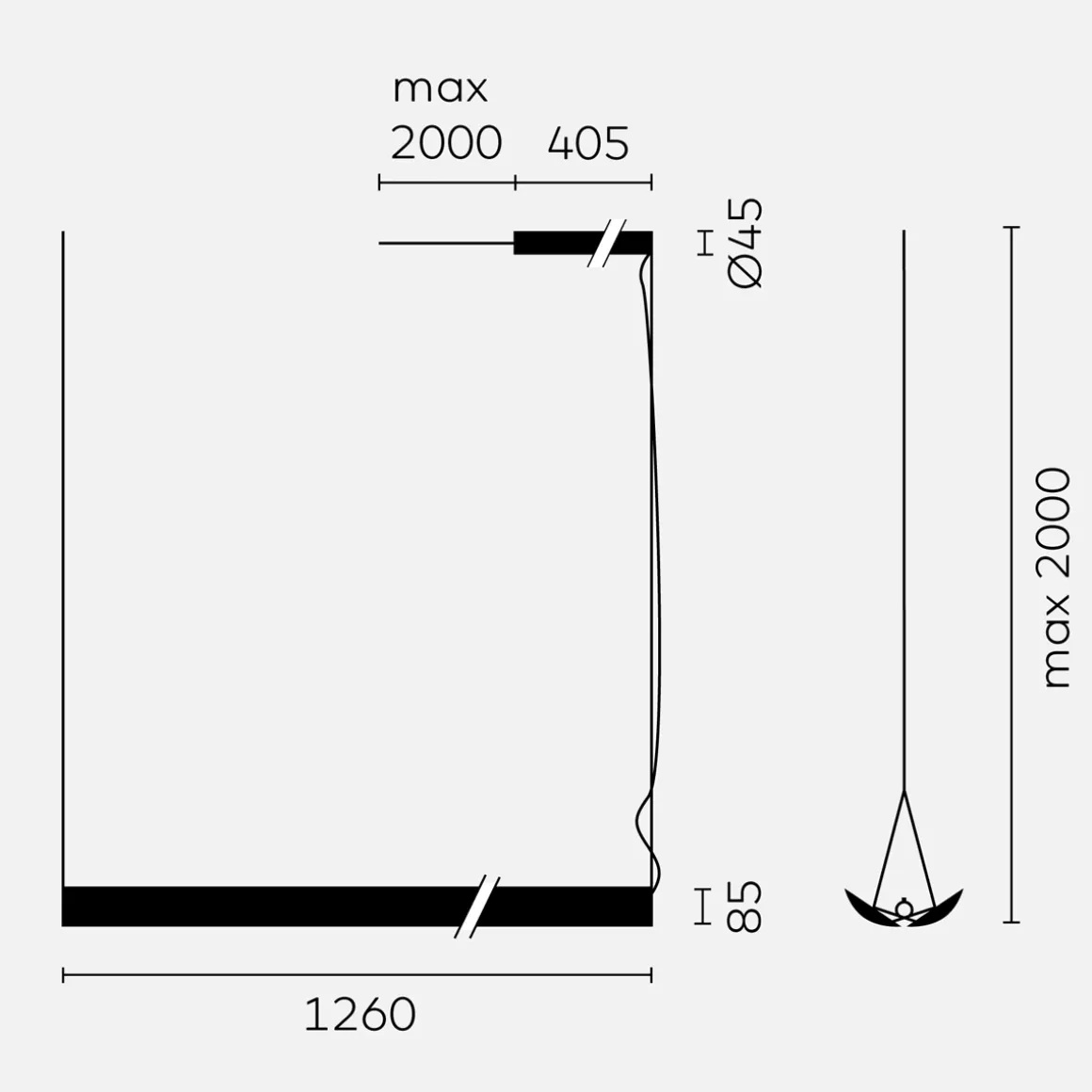 Belux UpDown LED Pendelleuchte 30