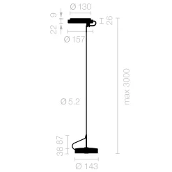 Belux U-Turn-34 LED Pendelleuchte