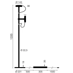 Belux U-Turn-12 LED Stehleuchte