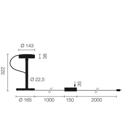 Belux U-Turn-40 LED Tischleuchte