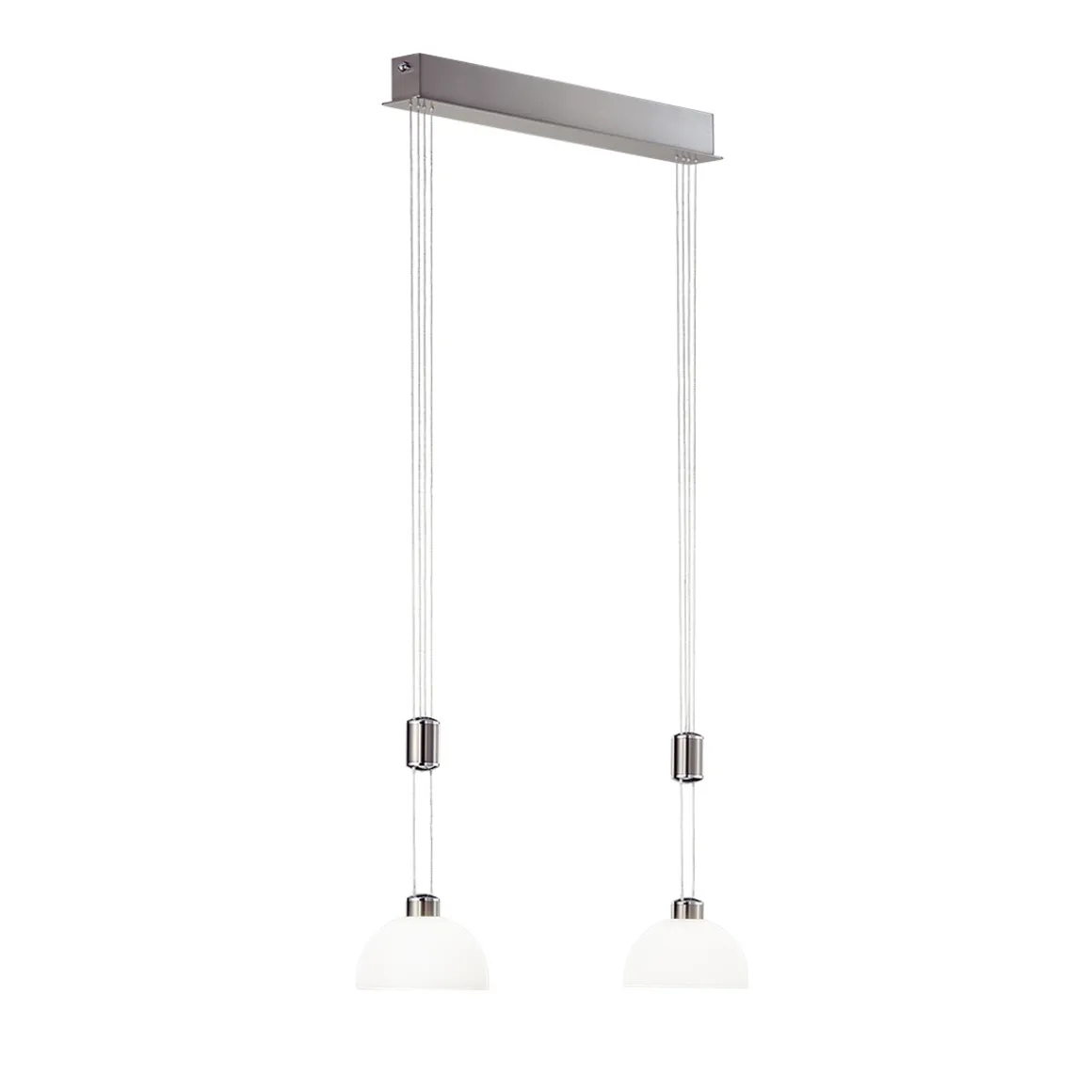 B+M Leuchten Moon II LED Pendelleuchte, 2-flg.