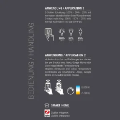 Bopp Plus Athos LED Deckenleuchte, rund, mit ZigBee