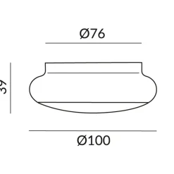 Bruck Blop Fix AC C LED Deckenleuchte