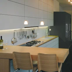 Bruck Duolare Silva Down Ø: 16 cm Fassung: Chrom matt Pendelleuchte