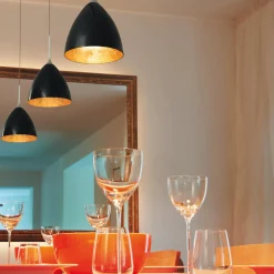 Bruck Duolare Silva Down Ø: 16 cm Fassung: Chrom matt Pendelleuchte