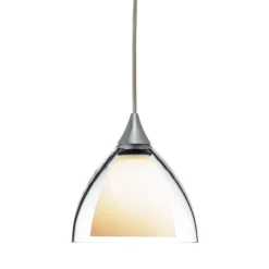 Bruck Duolare Silva Down Ø: 11 cm Pendelleuchte Fassung: Chrom matt