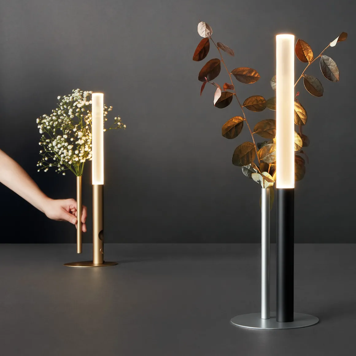 Cini & Nils Ognidove tavolo LED Akkuleuchte & Vase