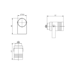 CMD Leuchten 9028 Außenstrahler mit Erdspieß