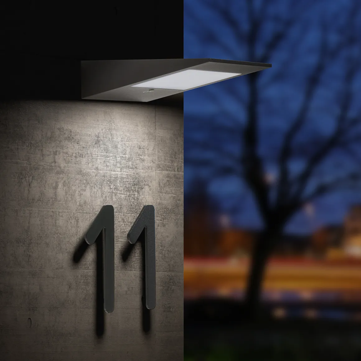 CMD Leuchten 9019 LED Solarwandleuchte mit Bewegungsmelder