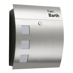 CMD Leuchten 46/G Briefkasten mit Fenster und Gravur