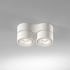 Egger Licht Clippo Duo LED Wand- / Deckenstrahler, Dim-to-Warm