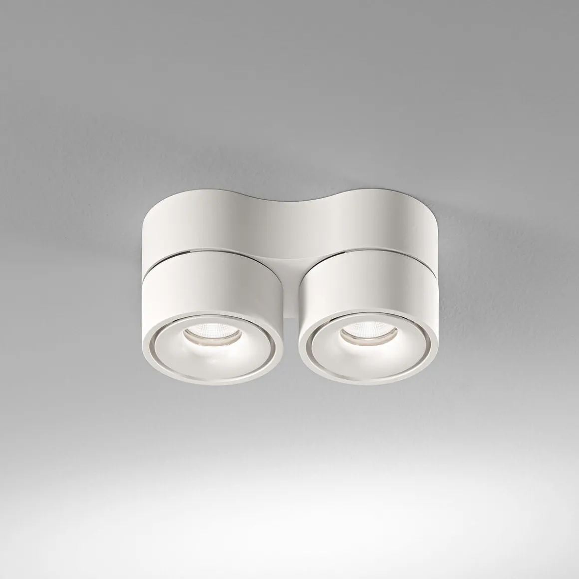 Egger Licht Clippo Duo LED Wand- / Deckenstrahler, Dim-to-Warm