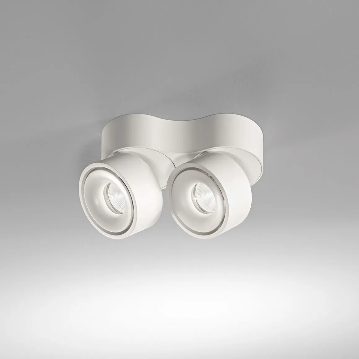 Egger Licht Clippo Duo LED Wand- / Deckenstrahler, Dim-to-Warm