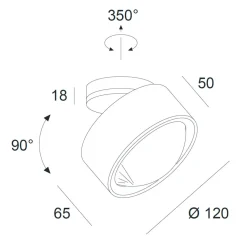 Egger Licht Clippo Optic LED Wand- / Deckenstrahler