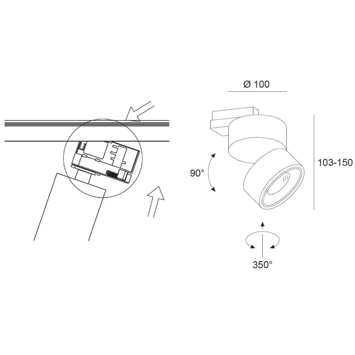 Egger Licht Clippo P3 LED Schienenstrahler