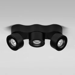 Egger Licht Clippo Trio LED Wand- / Deckenstrahler, Dim-to-Warm