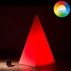 Epstein-Design Pyramide RGB-LED Akkuleuchte