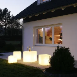 Epstein-Design Würfel CCT-LED Außenleuchte mit ZigBee