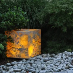 Epstein-Design Würfel Eifel im Herbst CCT-LED Außenleuchte mit ZigBee