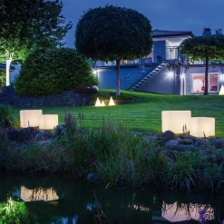 Epstein-Design Würfel LED Außenleuchte