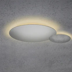 Escale Blade LED Wand- / Deckenleuchte, 2-flg., Ø 44 cm, Silber matt eloxiert