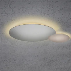 Escale Blade LED Wand- / Deckenleuchte, 2-flg., Ø 44 cm, Silber matt eloxiert