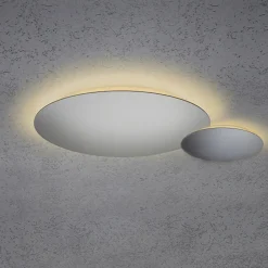 Escale Blade LED Wand- / Deckenleuchte, 2-flg., Ø 44 cm, Silber matt eloxiert