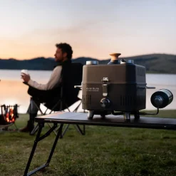 Everdure by Heston Blumenthal Cube ProFlame 360 Gasgrill mit Garhaube, tragbar