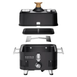 Everdure by Heston Blumenthal Cube ProFlame 360 Gasgrill mit Garhaube, tragbar