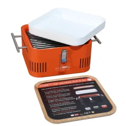 Everdure by Heston Blumenthal Cube Holzkohlegrill, tragbar, Pro-Set