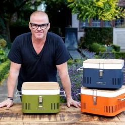 Everdure by Heston Blumenthal Cube Holzkohlegrill, tragbar, inkl. Transporttasche