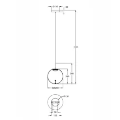 Fabas Luce Ariel LED Pendelleuchte