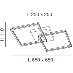 Fabas Luce Bard 3394-65 LED Deckenleuchte