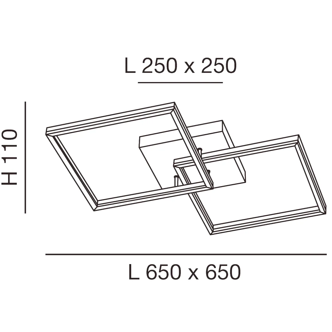 Fabas Luce Bard 3394-65 LED Deckenleuchte