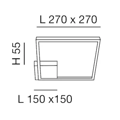 Fabas Luce Bard 3394-21 LED Wand- / Deckenleuchte