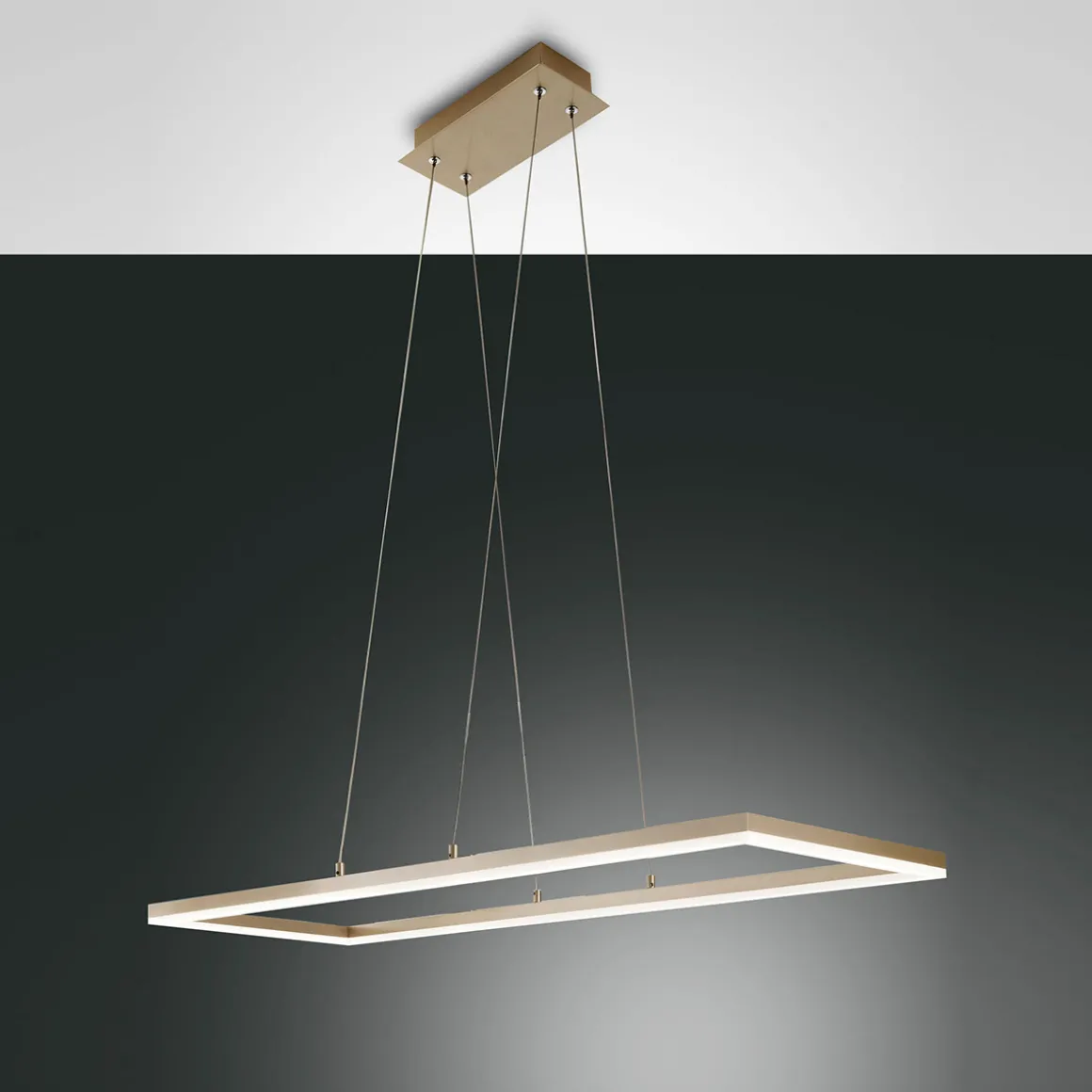 Fabas Luce Bard LED Pendelleuchte, rechteckig
