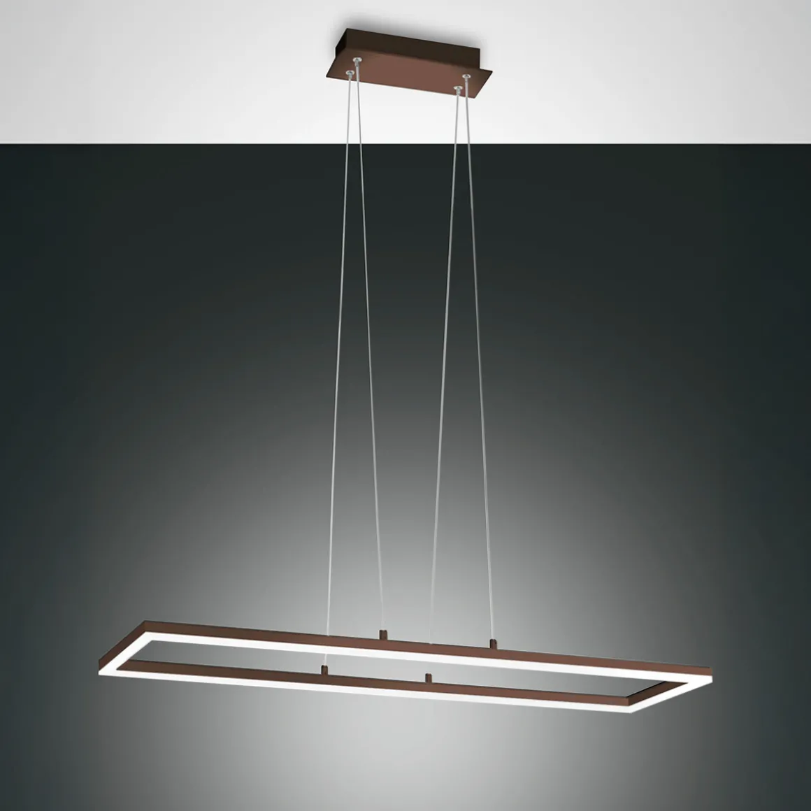 Fabas Luce Bard LED Pendelleuchte, rechteckig