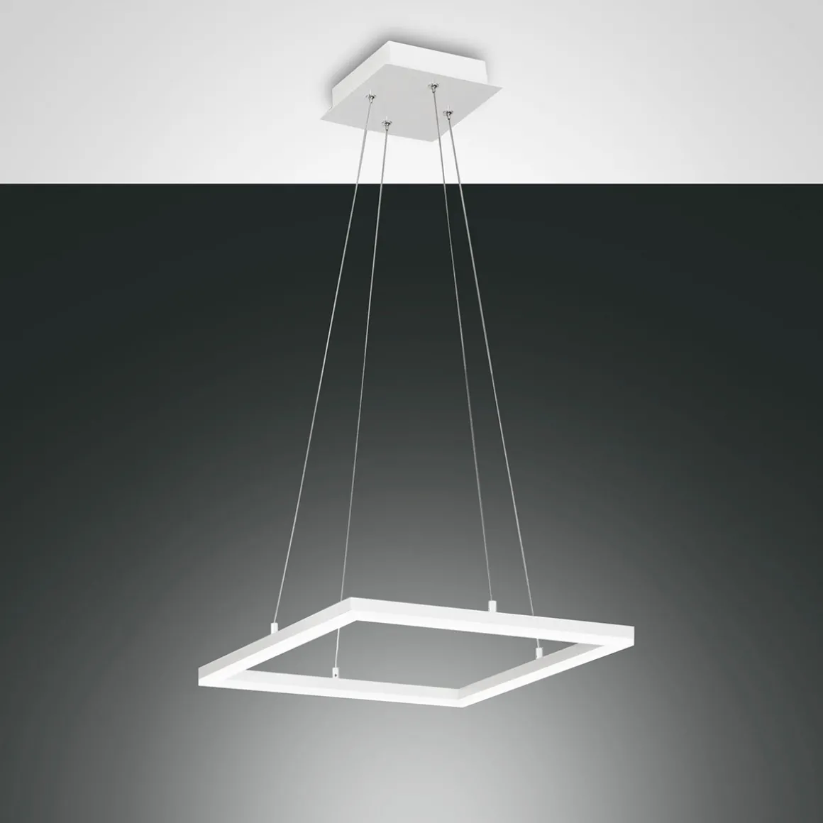 Fabas Luce Bard LED Pendelleuchte, quadratisch