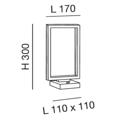 Fabas Luce Bard LED Tischleuchte