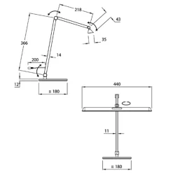 Fabas Luce Beba LED Tischleuchte