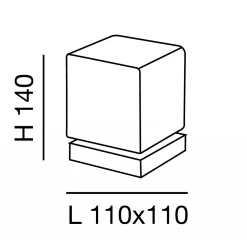 Fabas Luce Brenta LED Tischleuchte