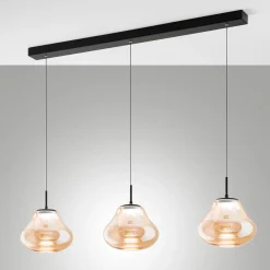 Fabas Luce Deva LED Pendelleuchte, 3-flg.