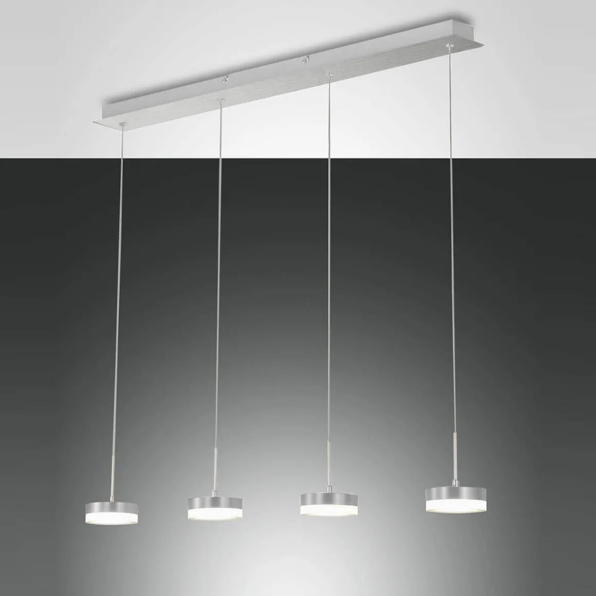 Fabas Luce Dunk LED Pendelleuchte, 4-flg.
