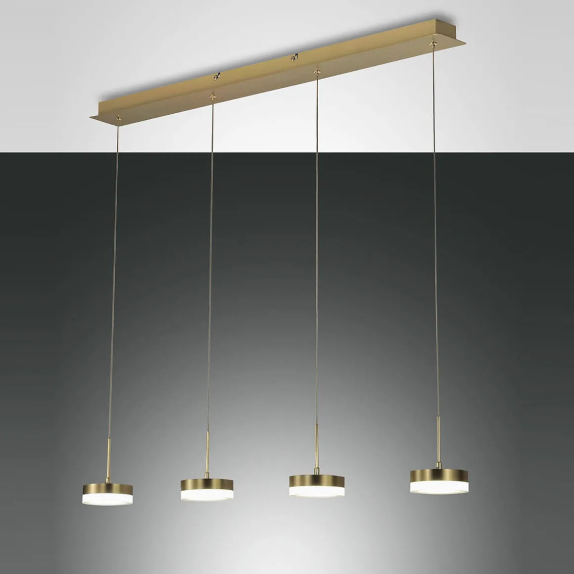 Fabas Luce Dunk LED Pendelleuchte, 4-flg.