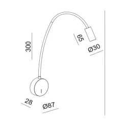 Fabas Luce Flux LED Wandleuchte