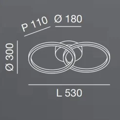 Fabas Luce Giotto 3508-22 LED Wandleuchte