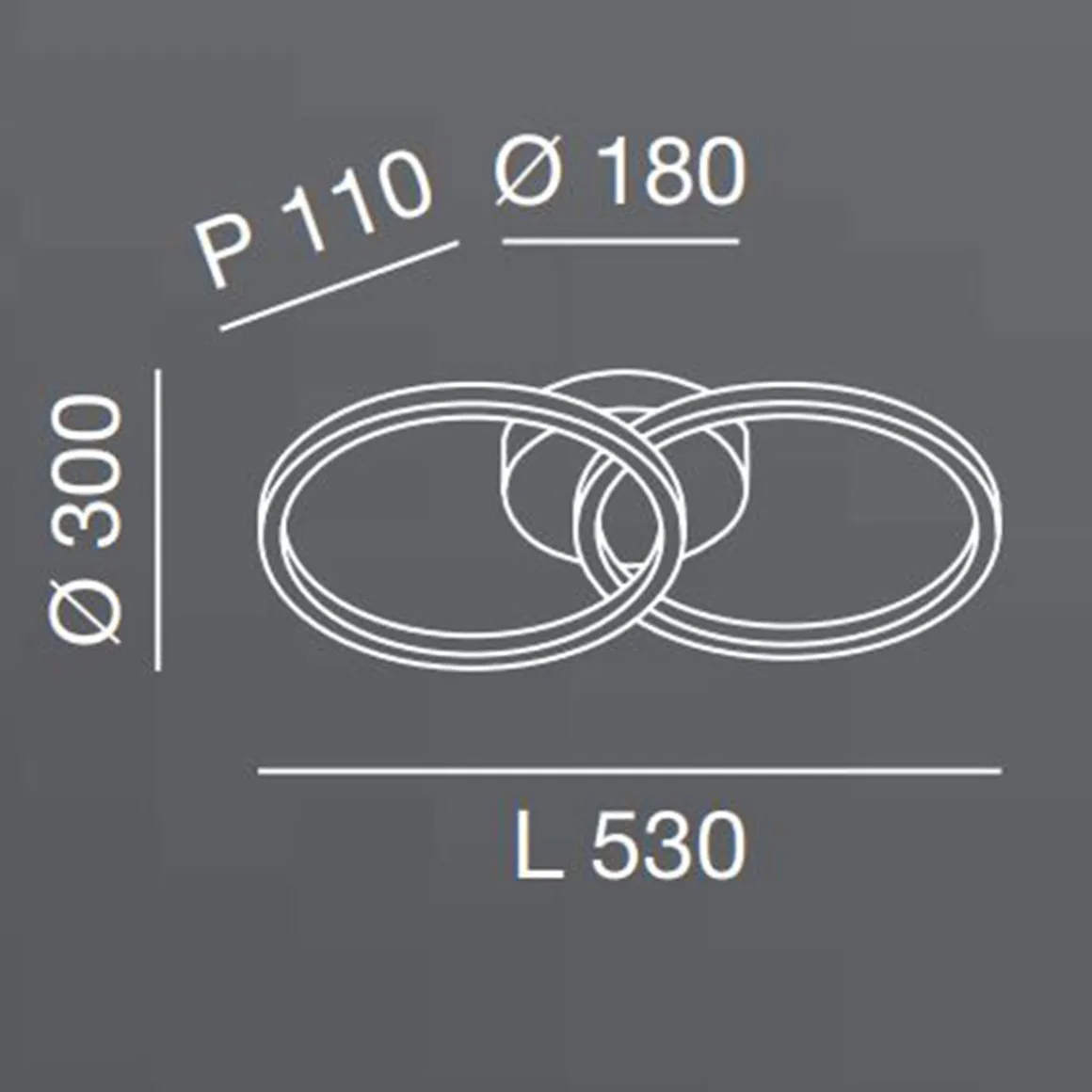 Fabas Luce Giotto 3508-22 LED Wandleuchte
