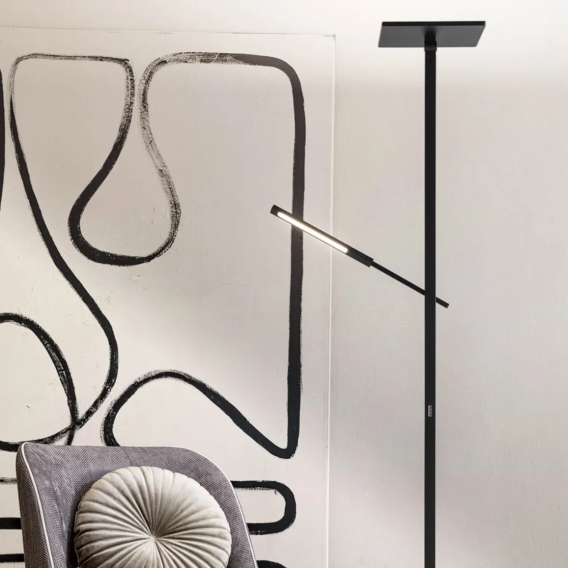 Fabas Luce Ideal LED Stehleuchte mit Lesearm