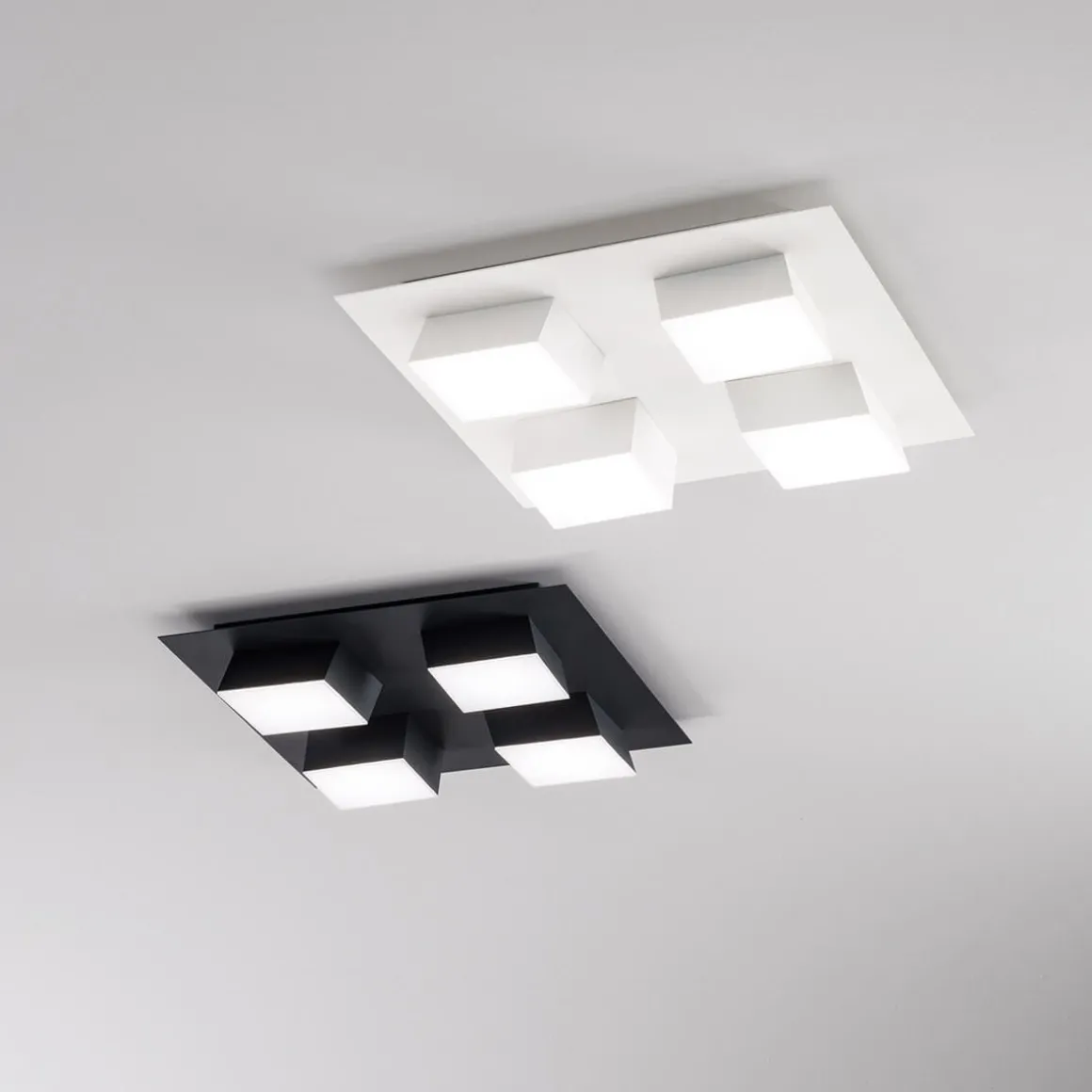 Fabas Luce Lucas LED Deckenleuchte, 4-flg.